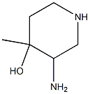 3-Amino-4-methyl-piperidin-4-ol Struktur