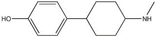 4-(4-Methylamino-cyclohexyl)-phenol Struktur