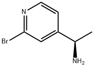 (1R)-1-(2-BROMO(4-PYRIDYL))ETHYLAMINE Struktur