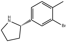 (2S)-2-(3-BROMO-4-METHYLPHENYL)PYRROLIDINE Struktur