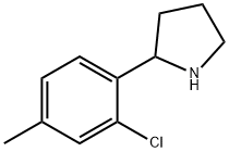 2-(2-CHLORO-4-METHYLPHENYL)PYRROLIDINE Struktur