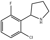 2-(6-CHLORO-2-FLUOROPHENYL)PYRROLIDINE Struktur