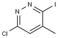 6-chloro-3-iodo-4-methylpyridazine Struktur