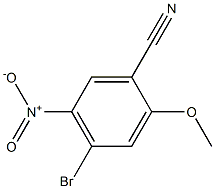 4-Bromo-2-methoxy-5-nitro-benzonitrile Struktur