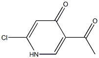 5-Acetyl-2-chloro-1H-pyridin-4-one Struktur