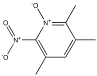 2,3,5-trimethyl-6-nitro-1-oxidopyridin-1-ium Struktur