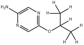 2-Amino-5-(iso-propoxy-d7)-pyrazine Struktur