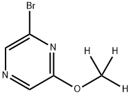 2-Bromo-6-(methoxy-d3)-pyrazine Struktur