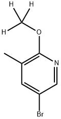 3-Bromo-5-methyl-6-(methoxy-d3)-pyridine Struktur