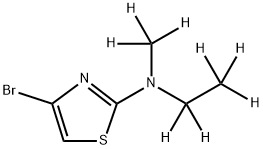 4-Bromo-2-(methylethylamino-d8)-thiazole Struktur