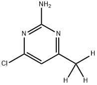 4-Chloro-2-amino-6-(methyl-d3)-pyrimidine Struktur