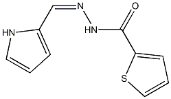 (Z)-N'-((1H-pyrrol-2-yl)methylene)thiophene-2-carbohydrazide Struktur