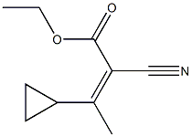 (Z)-ethyl 2-cyano-3-cyclopropylbut-2-enoate Struktur