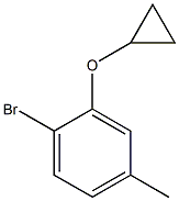 1-bromo-2-cyclopropoxy-4-methylbenzene Struktur