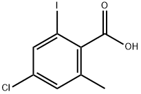 4-Chloro-2-iodo-6-methylbenzoic acid Struktur