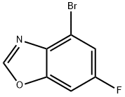 4-Bromo-6-fluoro-1,3-benzoxazole Struktur