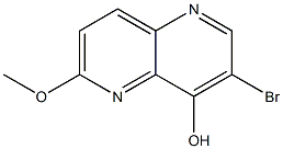 3-Bromo-6-methoxy-[1,5]naphthyridin-4-ol Struktur