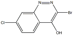 3-Bromo-7-chloro-cinnolin-4-ol Struktur