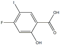 4-Fluoro-2-hydroxy-5-iodo-benzoic acid Struktur