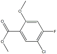 5-Chloro-4-fluoro-2-methoxy-benzoic acid methyl ester Struktur