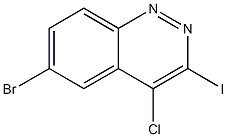 6-Bromo-4-chloro-3-iodo-cinnoline Struktur