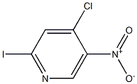 4-Chloro-2-iodo-5-nitro-pyridine Struktur