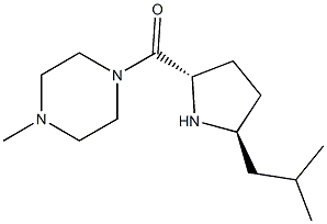 ((2S,5S)-5-isobutylpyrrolidin-2-yl)(4-methylpiperazin-1-yl)methanone Struktur