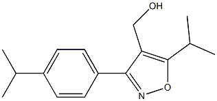 (5-isopropyl-3-(4-isopropylphenyl)isoxazol-4-yl)methanol Struktur