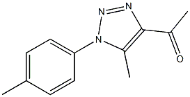 1-(5-methyl-1-p-tolyl-1H-1,2,3-triazol-4-yl)ethanone Struktur