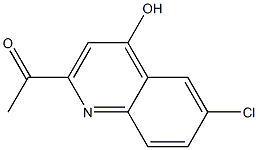 1-(6-chloro-4-hydroxyquinolin-2-yl)ethanone Struktur