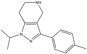 1-isopropyl-3-p-tolyl-4,5,6,7-tetrahydro-1H-pyrazolo[4,3-c]pyridine Struktur