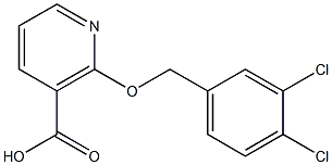 2-(3,4-dichlorobenzyloxy)nicotinic acid Struktur