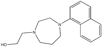 2-(4-(naphthalen-1-yl)-1,4-diazepan-1-yl)ethanol Struktur