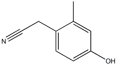 2-(4-hydroxy-2-methylphenyl)acetonitrile Struktur