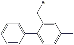 2-(bromomethyl)-4-methylbiphenyl Struktur