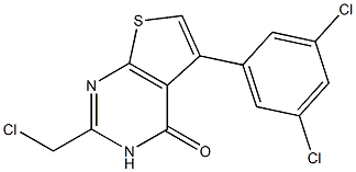 2-(chloromethyl)-5-(3,5-dichlorophenyl)thieno[2,3-d]pyrimidin-4(3H)-one Structure