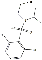 2,6-dichloro-N-(2-hydroxyethyl)-N-isopropylbenzenesulfonamide Struktur