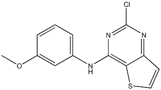 2-chloro-N-(3-methoxyphenyl)thieno[3,2-d]pyrimidin-4-amine Struktur