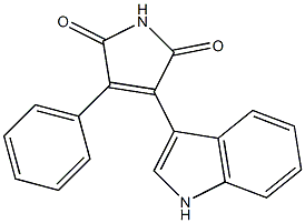 3-(1H-indol-3-yl)-4-phenyl-1H-pyrrole-2,5-dione Struktur