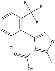 3-[2-氯-6-(三氟甲基)苯基]-5-甲基異噁唑-4-甲酸, 2407982-53-8, 結(jié)構(gòu)式