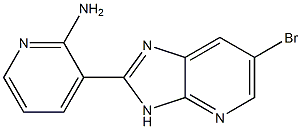 3-(6-bromo-3H-imidazo[4,5-b]pyridin-2-yl)pyridin-2-amine Struktur