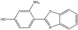 3-amino-4-(benzo[d]oxazol-2-yl)phenol Struktur