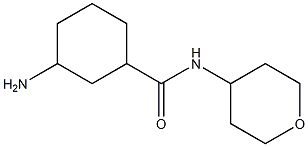 3-amino-N-(tetrahydro-2H-pyran-4-yl)cyclohexanecarboxamide Struktur