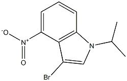 3-bromo-1-isopropyl-4-nitro-1H-indole Struktur