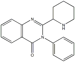 3-phenyl-2-(piperidin-2-yl)quinazolin-4(3H)-one Struktur