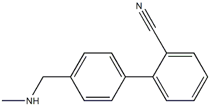 4'-((methylamino)methyl)biphenyl-2-carbonitrile Struktur