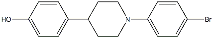 4-(1-(4-bromophenyl)piperidin-4-yl)phenol Struktur