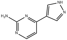 4-(1H-pyrazol-4-yl)pyrimidin-2-amine Struktur