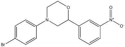 4-(4-bromophenyl)-2-(3-nitrophenyl)morpholine Struktur