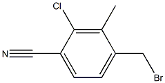 4-(bromomethyl)-2-chloro-3-methylbenzonitrile Struktur